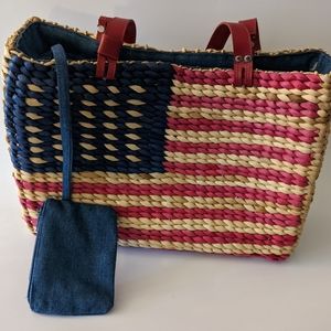 A united states flag purse
